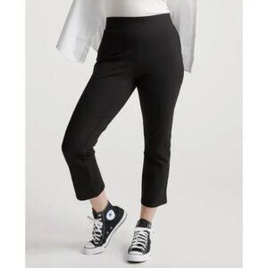 Quince Black Ponte Pants - Kick Flare -  S - Small 25" Inseam - NWT